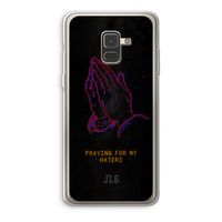 Praying For My Haters: Samsung Galaxy A8 (2018) Transparant Hoesje