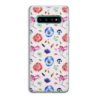 Bloemetjes: Samsung Galaxy S10 Plus Transparant Hoesje