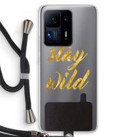 Stay wild: Xiaomi Mi Mix 4 Transparant Hoesje met koord