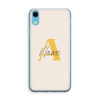 Amber Script: iPhone XR Transparant Hoesje