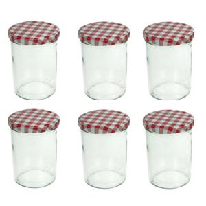 Weckpotten/inmaak potten - 6x - glas - 315 ml - metalen schroefdeksel