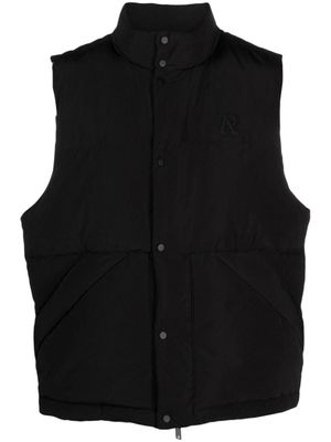 Represent gilet matelassé à logo appliqué - Noir