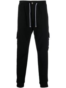 Brunello Cucinelli pantalon cargo en coton à lien de resserrage - Noir