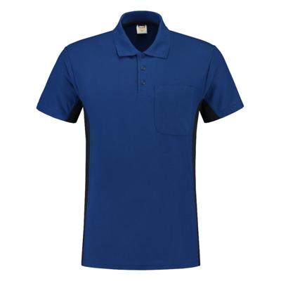 Tricorp Workwear 202002 Bi-color unisex poloshirt Koningsblauw Marine XXL