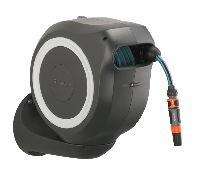 Gardena Wandslangenbox RollUp M Wit - 20 meter - Muurhouder 18612-20