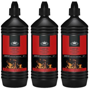 Esschert Design Lampolie - 3x stuks - 1 liter - helder - fakkelolie