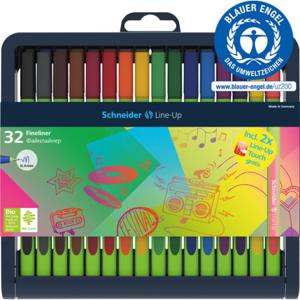 32 Fineliners Schneider Line-Up 0,4 mm assorti