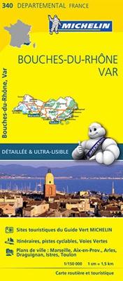 Wegenkaart - landkaart 340 Bouches du Rhone - Var | Michelin Wegenkaart - landkaart 340 Bouches du Rhone - Var | Michelin