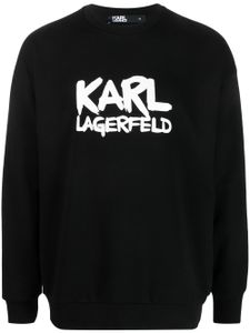 Karl Lagerfeld Sweater met logoprint - Zwart