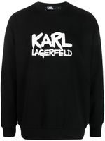 Karl Lagerfeld Sweater met logoprint - Zwart - thumbnail