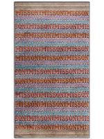 Missoni Home serviette de plage Blake à bande logo - Bleu