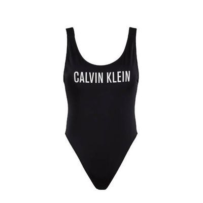 CALVIN KLEIN badpak met logo zwart CALVIN KLEIN badpak met logo zwart