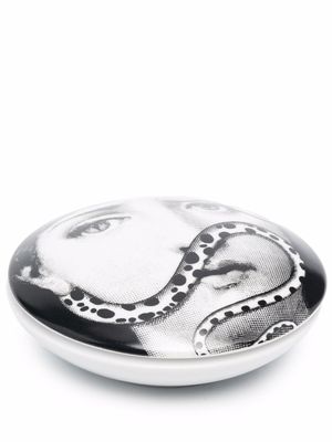 Fornasetti boîte ronde Tema e Variazioni - Blanc