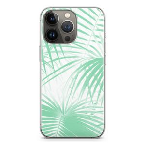 Palmbladeren: iPhone 13 Pro Transparant Hoesje