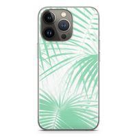 Palmbladeren: iPhone 13 Pro Transparant Hoesje