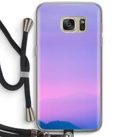Sunset pastel: Samsung Galaxy S7 Transparant Hoesje met koord