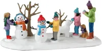 Lemax snowmen friends kerstdorp tafereel Vail Village 2023