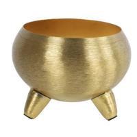 Countryfield Plantenpot Vegas - metaal|nikkel - goud - D12xH9 cm