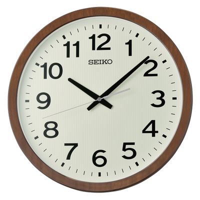Seiko QXA799B Wandklok Kunststof bruin-wit 4 x 40 cm