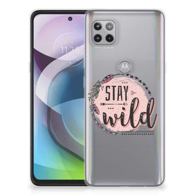 Motorola Moto G 5G Telefoonhoesje met Naam Boho Stay Wild Motorola Moto G 5G Telefoonhoesje met Naam Boho Stay Wild