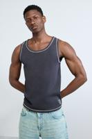 Logo-top met bandjes - BLACK - L