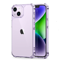 iPhone 14 Pro Air Armor Clear Case Clear Purple