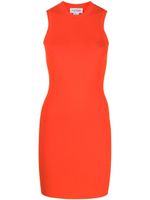 Victoria Beckham robe courte en maille nervurée - Orange