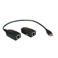 ROLINE USB 2.0 Extender over RJ-45 Transparant - thumbnail