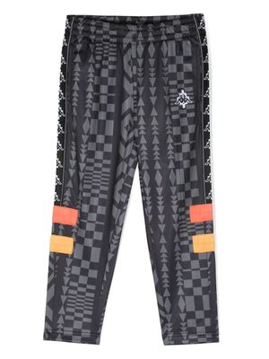 Marcelo Burlon County of Milan pantalon de jogging à imprimé géométrique - Noir
