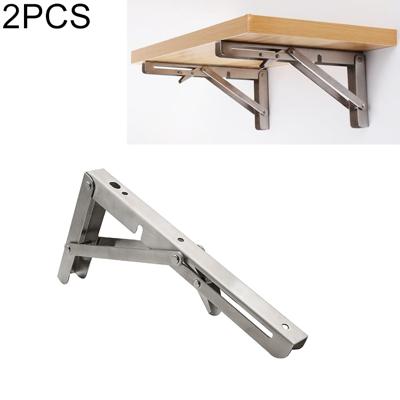 2 stuks 10 inch Billy muur gemonteerde opvouwbare RVS lente opslag plank voor eettafel