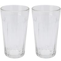 Excellent Houseware longdrinkglazen - 2x - 350 ml - sap/water/mix/drinkglazen
