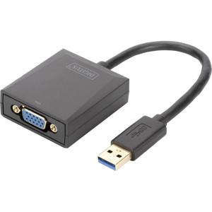 Digitus USB 3.2 Gen 1 (USB 3.0), VGA, Laptop, TV, monitor, Video Adapterkabel [1x USB 3.2 Gen 1 stekker A (USB 3.0) - 1x VGA-bus] DA-70840 15.00 cm