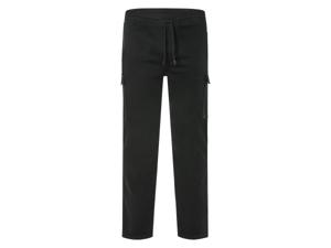LIVERGY Heren cargo joggingbroek - Plus size (Zwart, 4XL)