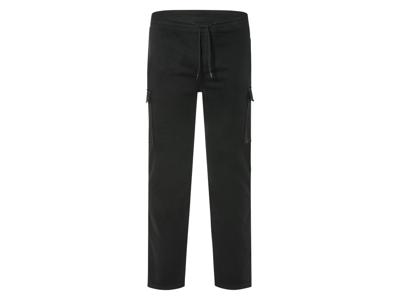 LIVERGY Heren cargo joggingbroek - Plus size (Zwart, 4XL)