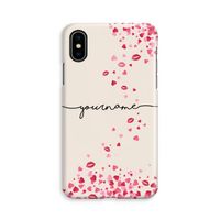 Hartjes en kusjes: iPhone Xs Volledig Geprint Hoesje