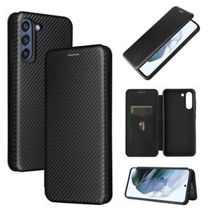 Samsung Galaxy S21 FE 5G Flip Case - Koolstofvezel - Zwart