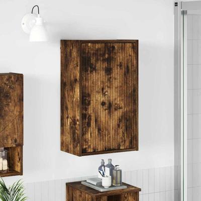 Badkamerkast Gerookt eiken 39 x 23.5 x 65 cm Bewerkt hout