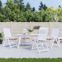 Tuinstoelkussens 4 st 40x40x3 cm oxford stof ruitpatroon rood