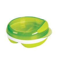 OXO Tot Food Plate with 2 Compartments - Green - thumbnail