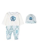 Roberto Cavalli Junior trousseau de naissance à logo imprimé - Blanc