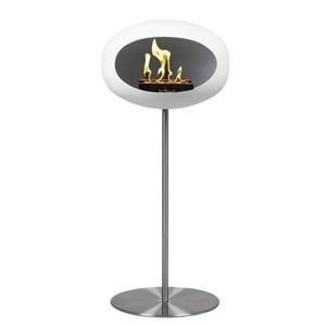 LeFeu Steel Haard Bio Ethanol - Wit Polished Steel