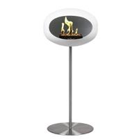 LeFeu Steel Haard Bio Ethanol - Wit Polished Steel