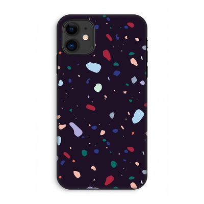 Dark Rounded Terrazzo: iPhone 11 Tough Case