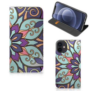 iPhone 12 Mini Smart Cover Purple Flower