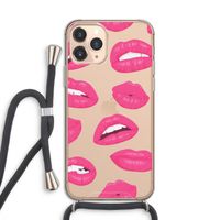 Bite my lip: iPhone 11 Pro Transparant Hoesje met koord