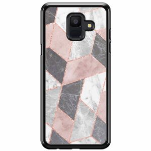 Samsung Galaxy A6 2018  hoesje - Stone grid