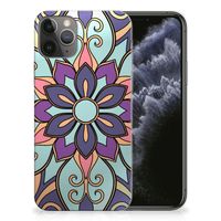 Apple iPhone 11 Pro TPU Case Purple Flower - thumbnail