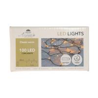 Kerstverlichting Ivy - 100 led lampjes - warm wit - 750 cm - lichtsnoer