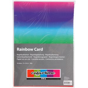 Creativ Company Regenboogpapier a4 180gr, 10 vellen