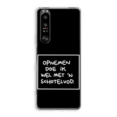 Schotelvod: Sony Xperia 1 III Transparant Hoesje